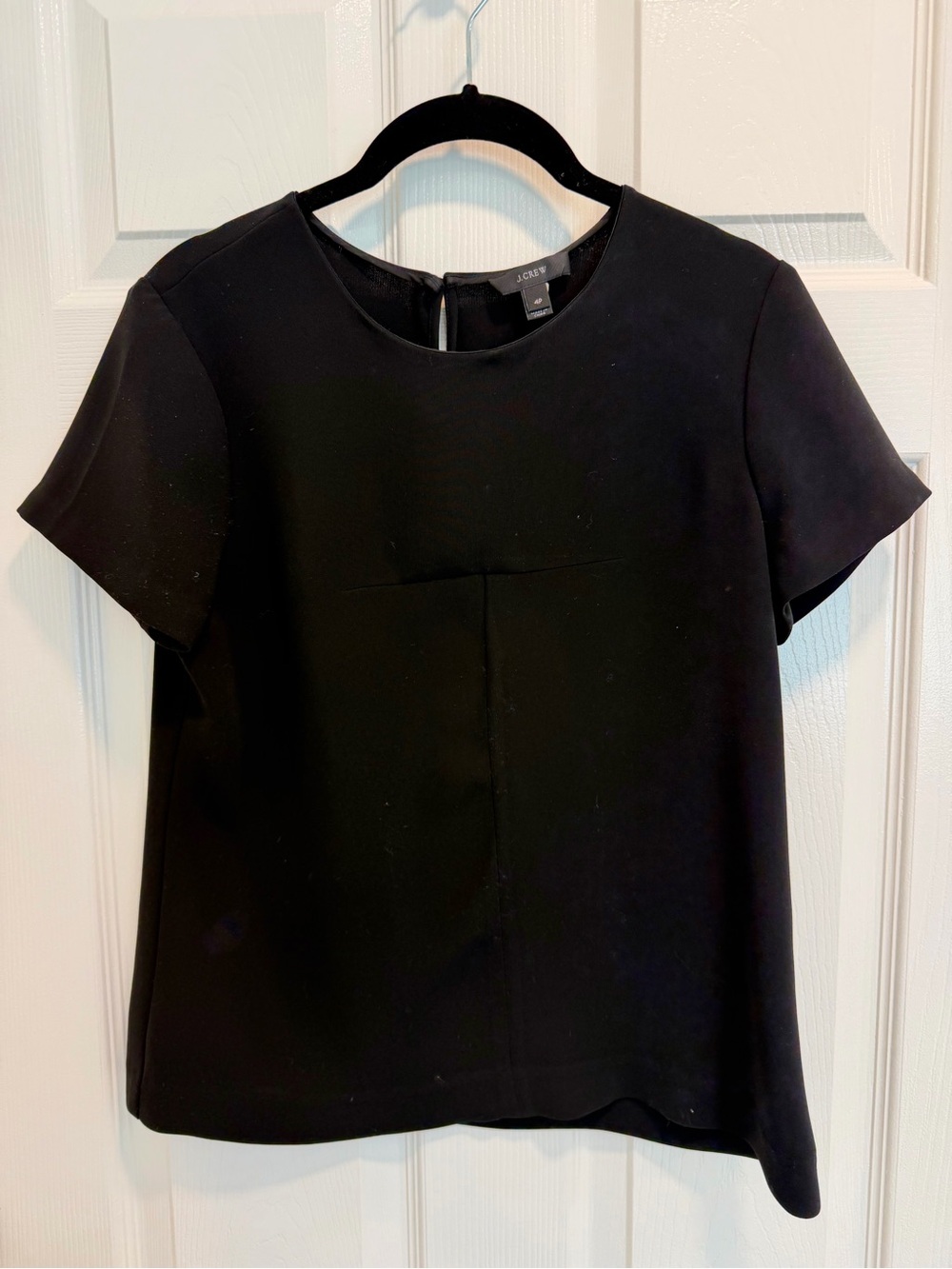 JCrew Classic Black Short-Sleeve Women's Top